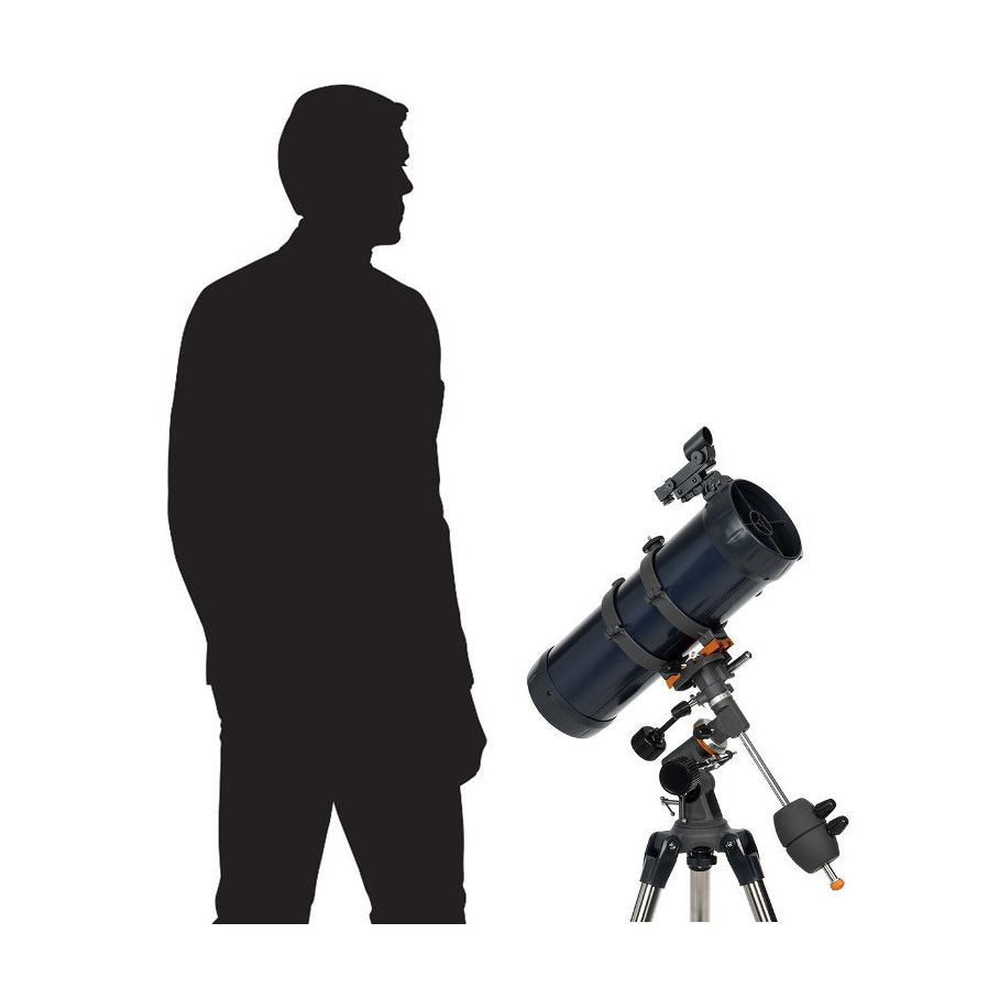 AstroMaster 114EQ-MD spegelteleskop med smartphone adapter & motor EN STL