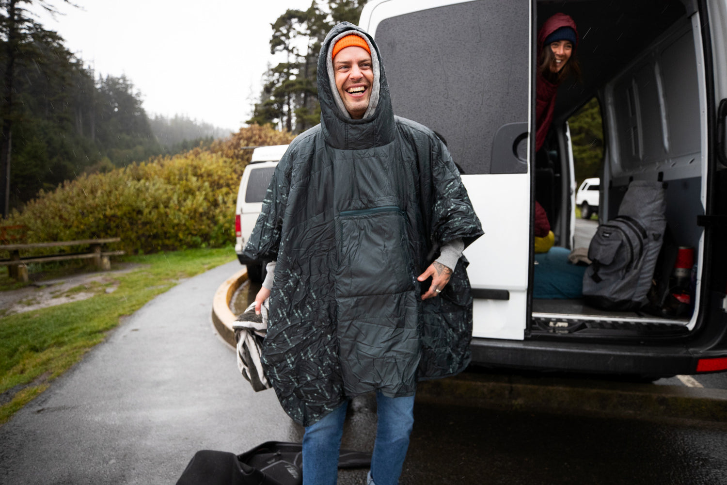 Honcho Poncho Black Forest Print EN STL