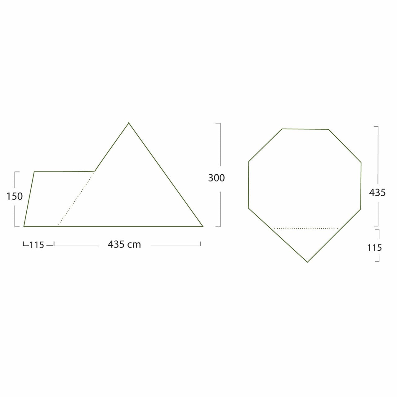 Varanger 8-10 Camp Tält GRÖN / EN STL