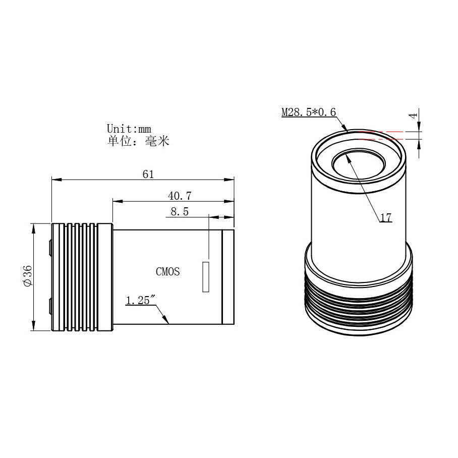 ASI174MM MINI - monokrom guidekamera EN STL