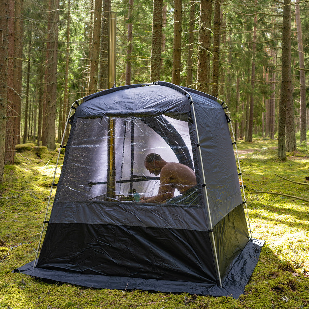 Bastutält - endast tält - ett stort fönster EN STL