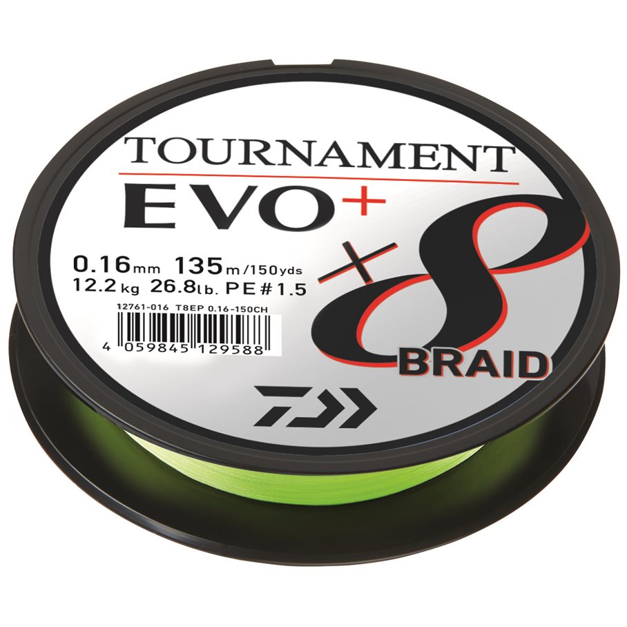 Tournament Braid X8 Flätlina 135 m CHARTREUSE / 0,10 MM
