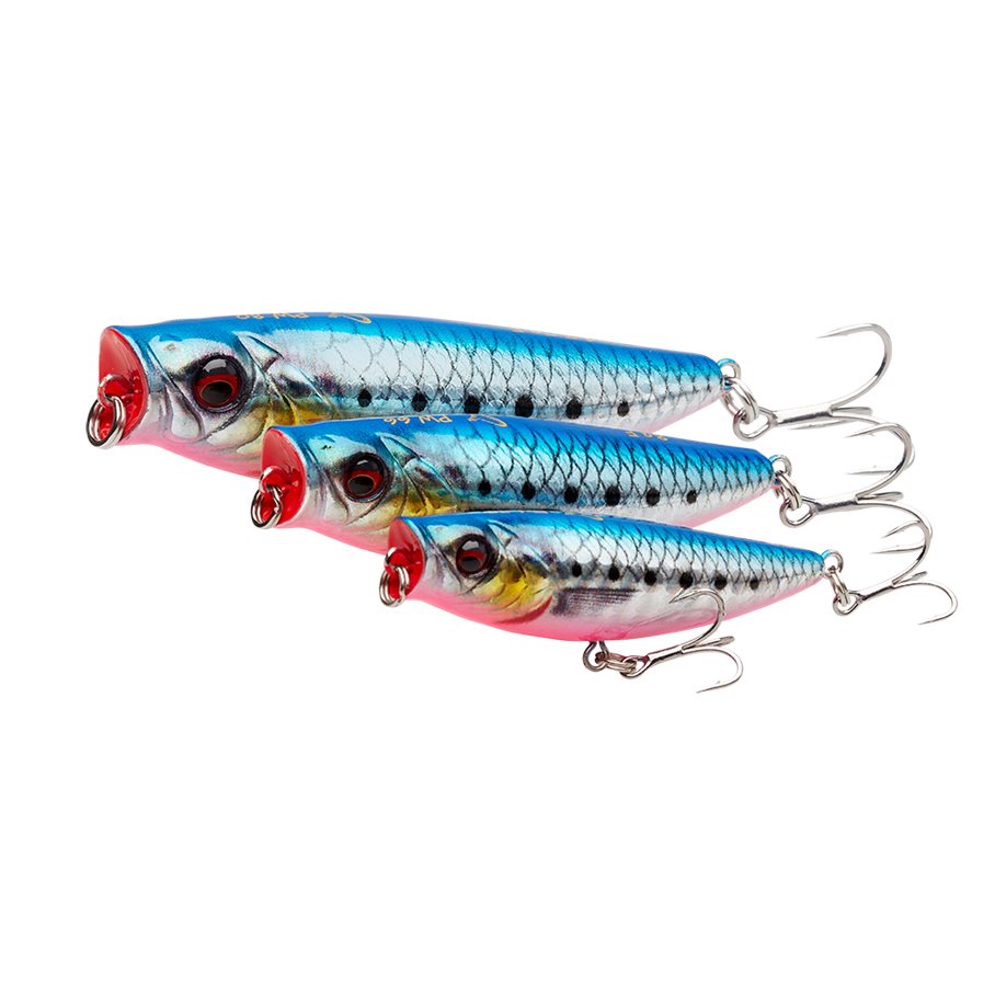 3D Minnow PopWalker 6,6 cm 8 g Floating SARDINE / 6,6 CM & 8 G