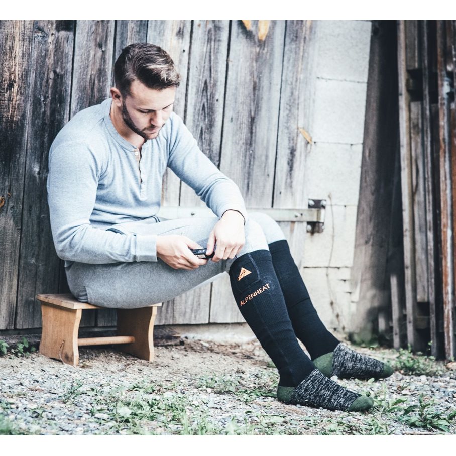 Värmesockar Ull Med Li-ion Batteri EUR 36-38