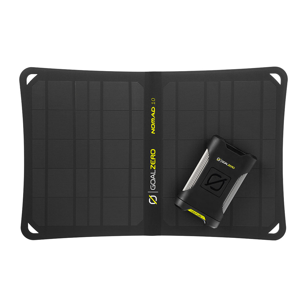 Venture 35 Solar Kit Powerbank 9600 mAh SVART / EN STL