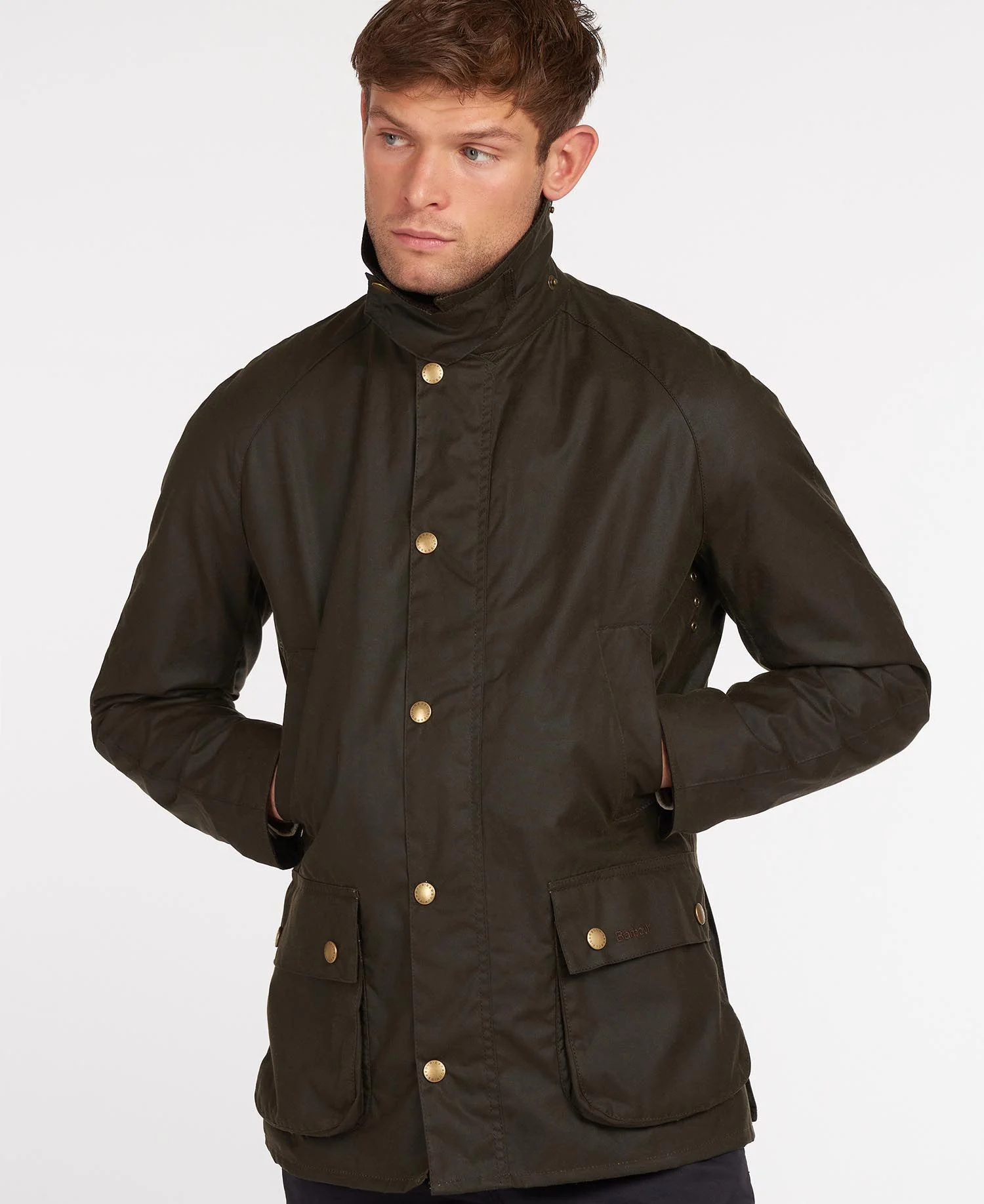 Ashby Wax Jacket OLIVE / M