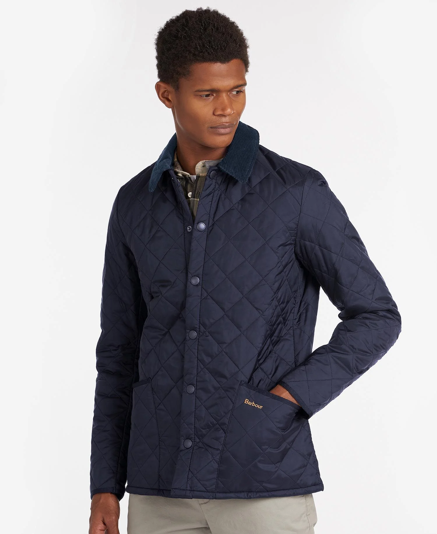 Heritage Liddesdale Quilted Jacket NAVY / M