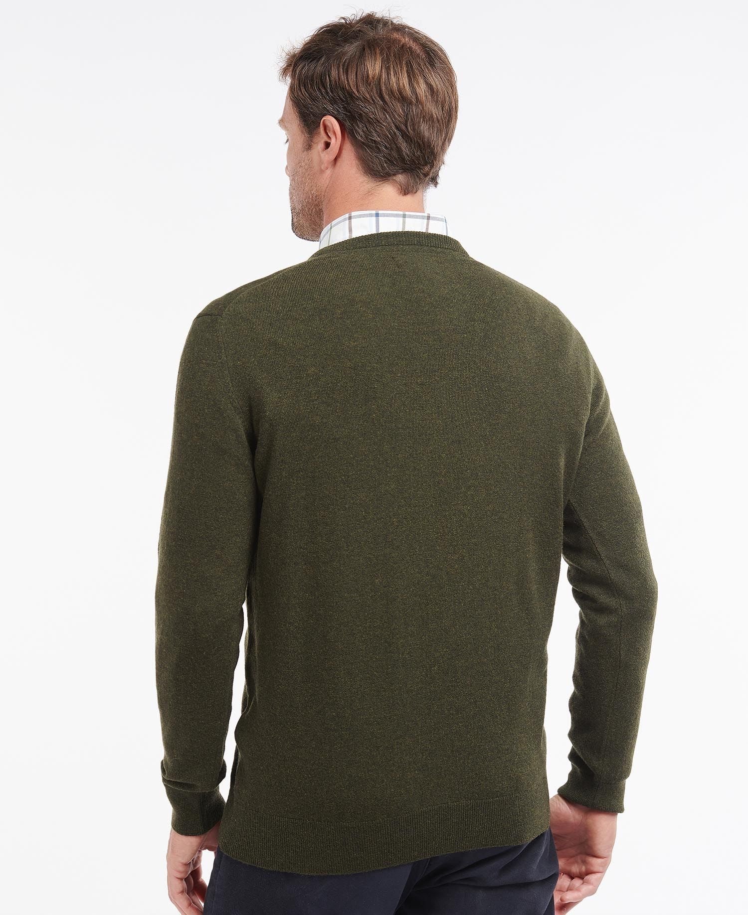 Essential Lambswool V Neck SEAWEED / M