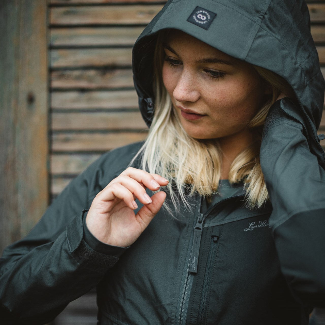 Tived Stretch Hybrid Womens Jacket DK AGAVE/SEAWEED / L