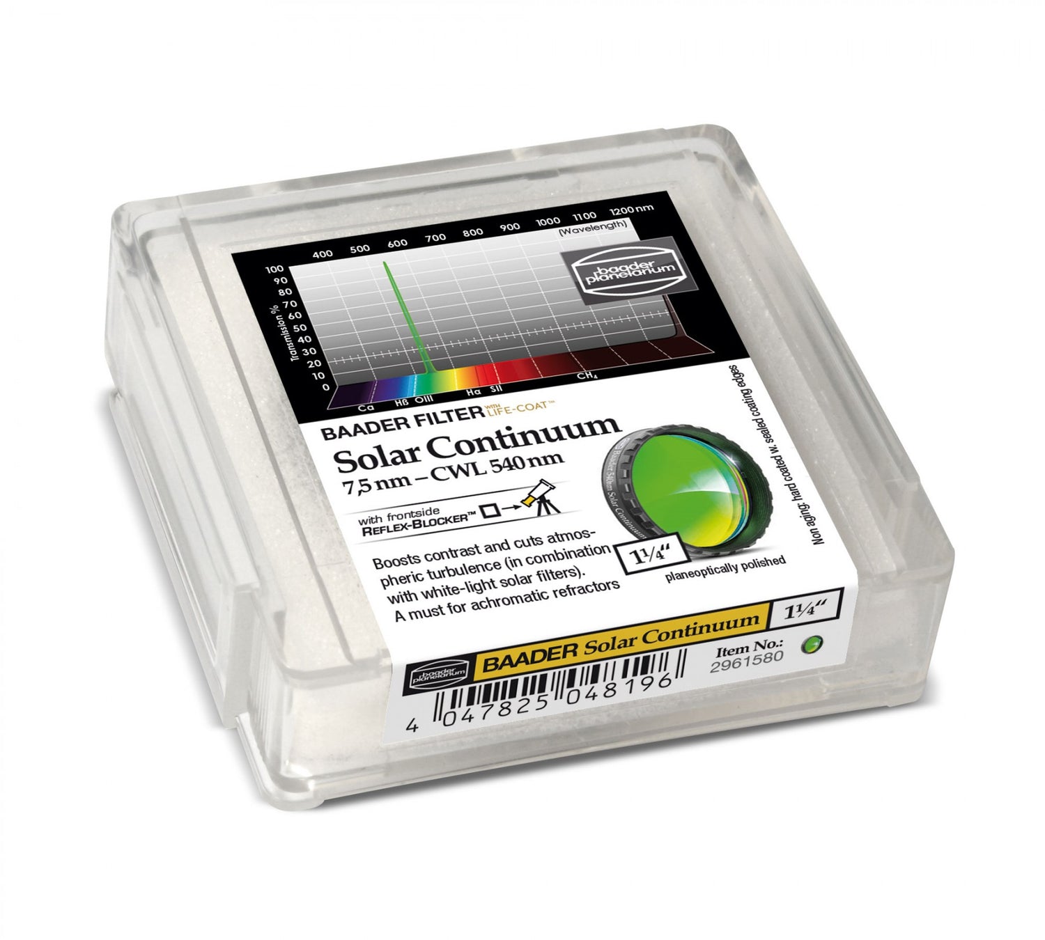 Solar Continuum Filter - 7,5 nm (540 nm) 1,25