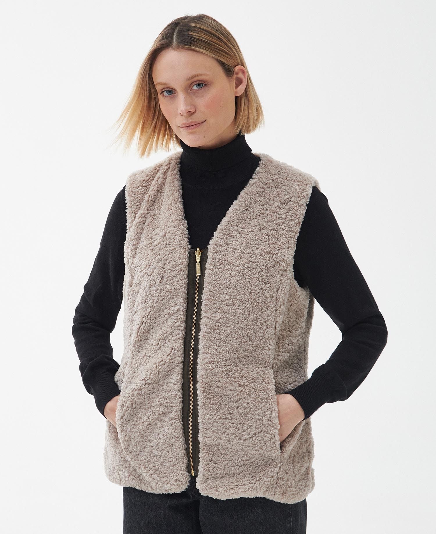 Markenfield Liner Dam - Fleeceväst OLIVE / UK 12-M