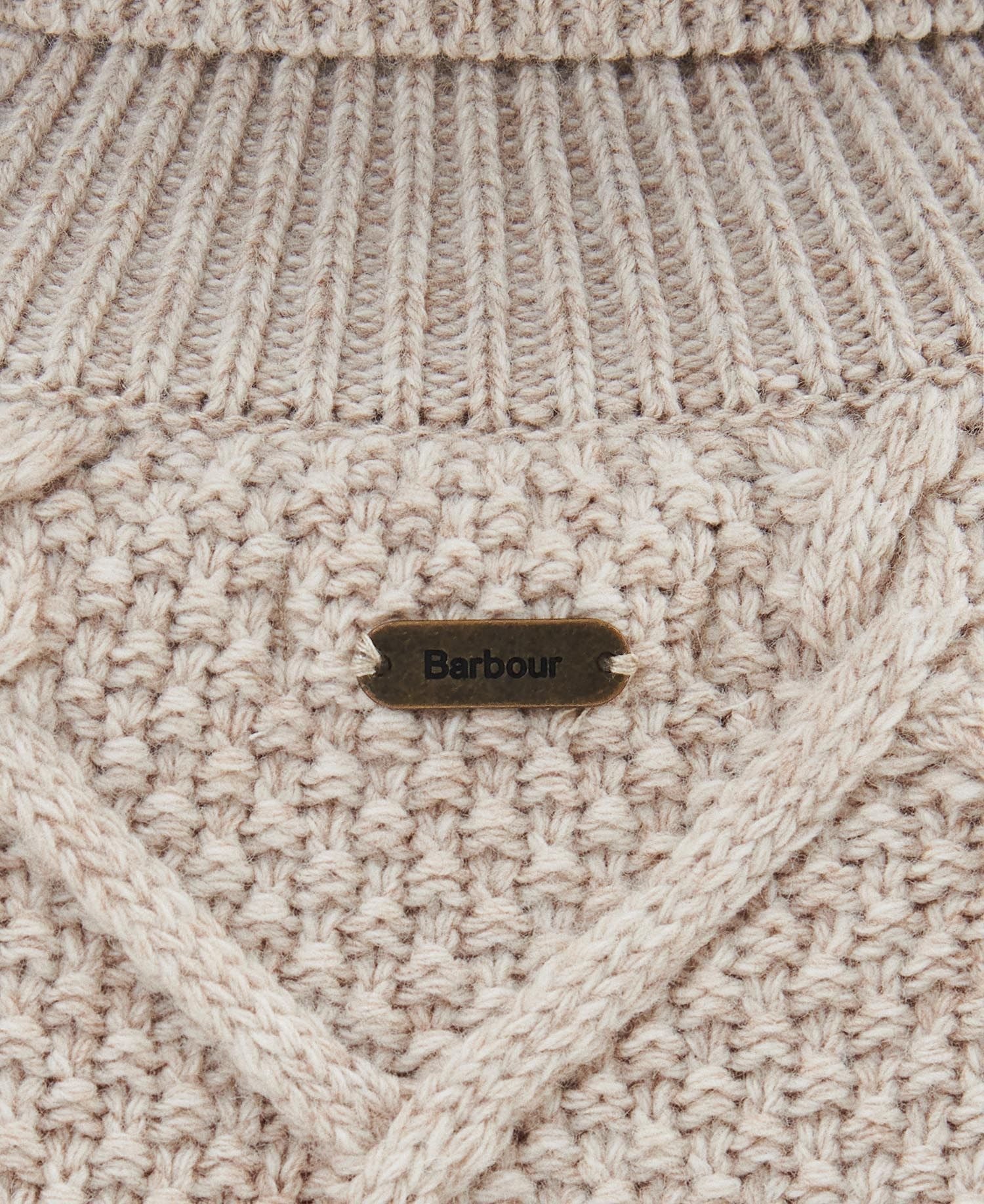 Burne Roll Neck Knit Stickad tröja CREAM / UK 12-M