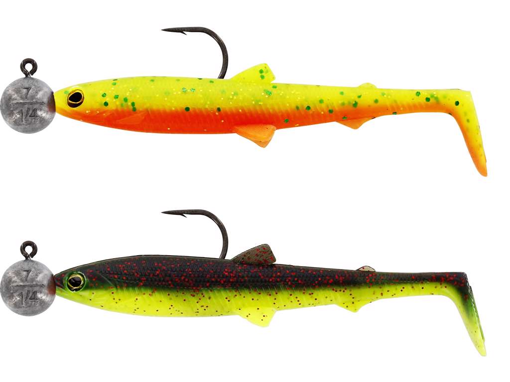 Bullteez Rigged N Ready 2-pack DARK WATER MIX 6 / 9 CM OCH 7 GRAM