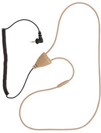 Öronmussla Hörselslinga 2,5 mm 4-polig SVART / EN STL