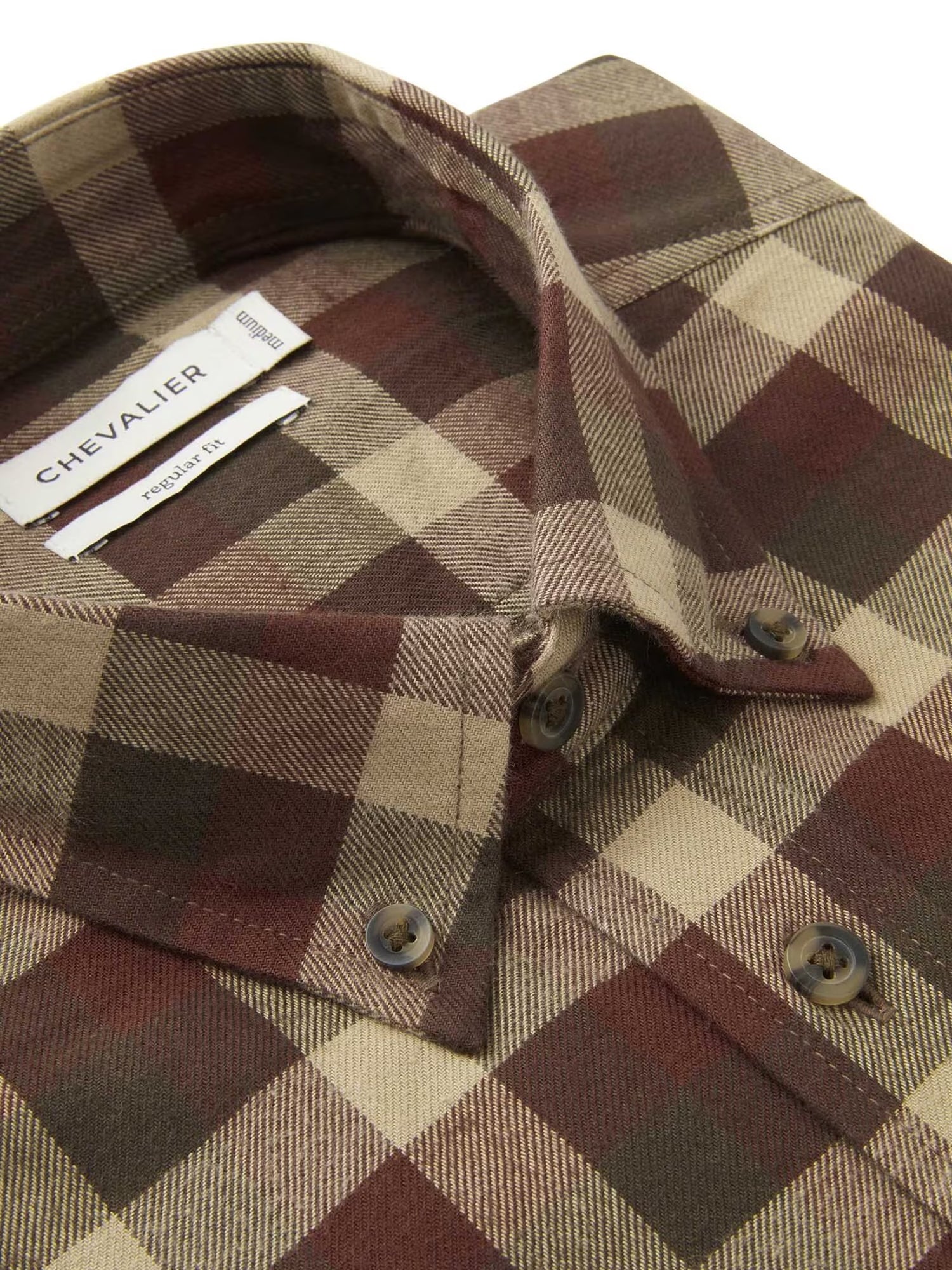 Heron Flannel Shirt Men HOLLY GREEN CHECKED / S