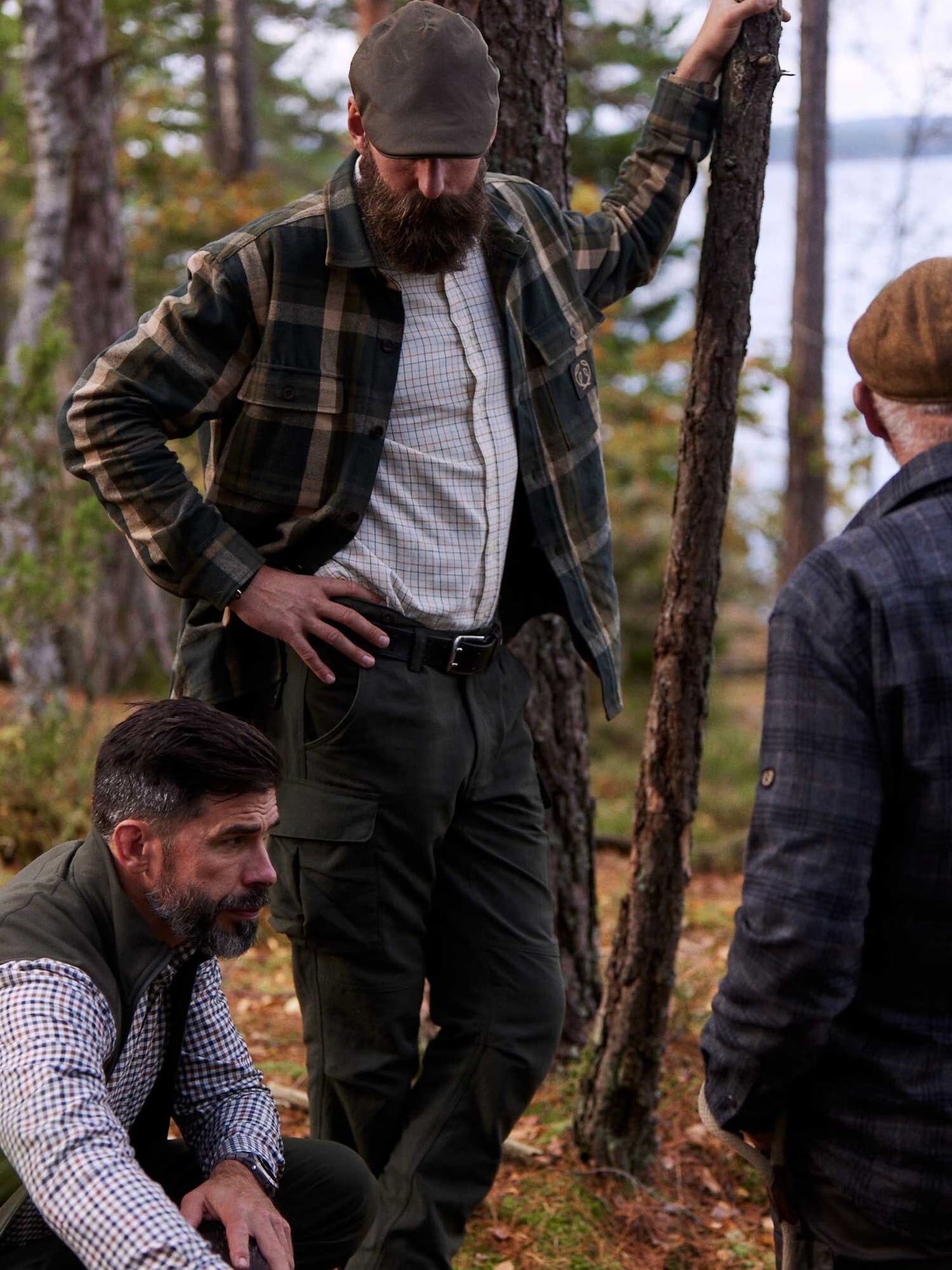 AXE OVERSHIRT MEN GREEN CHECK / S