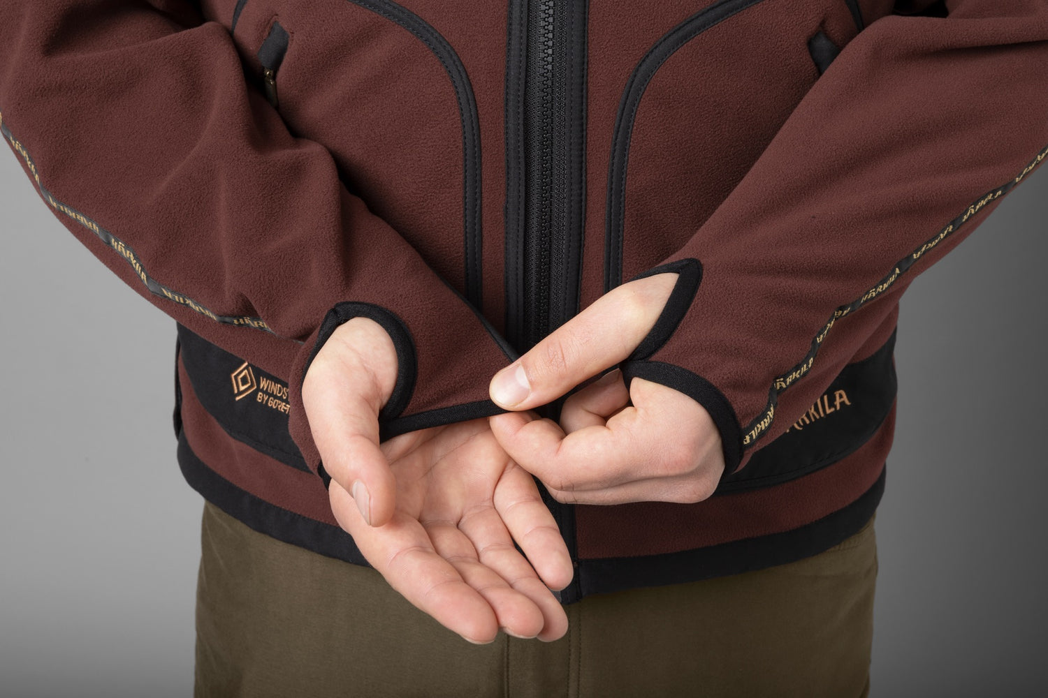 Kamko fleecejacka vändbar BORDEAUX RED / S