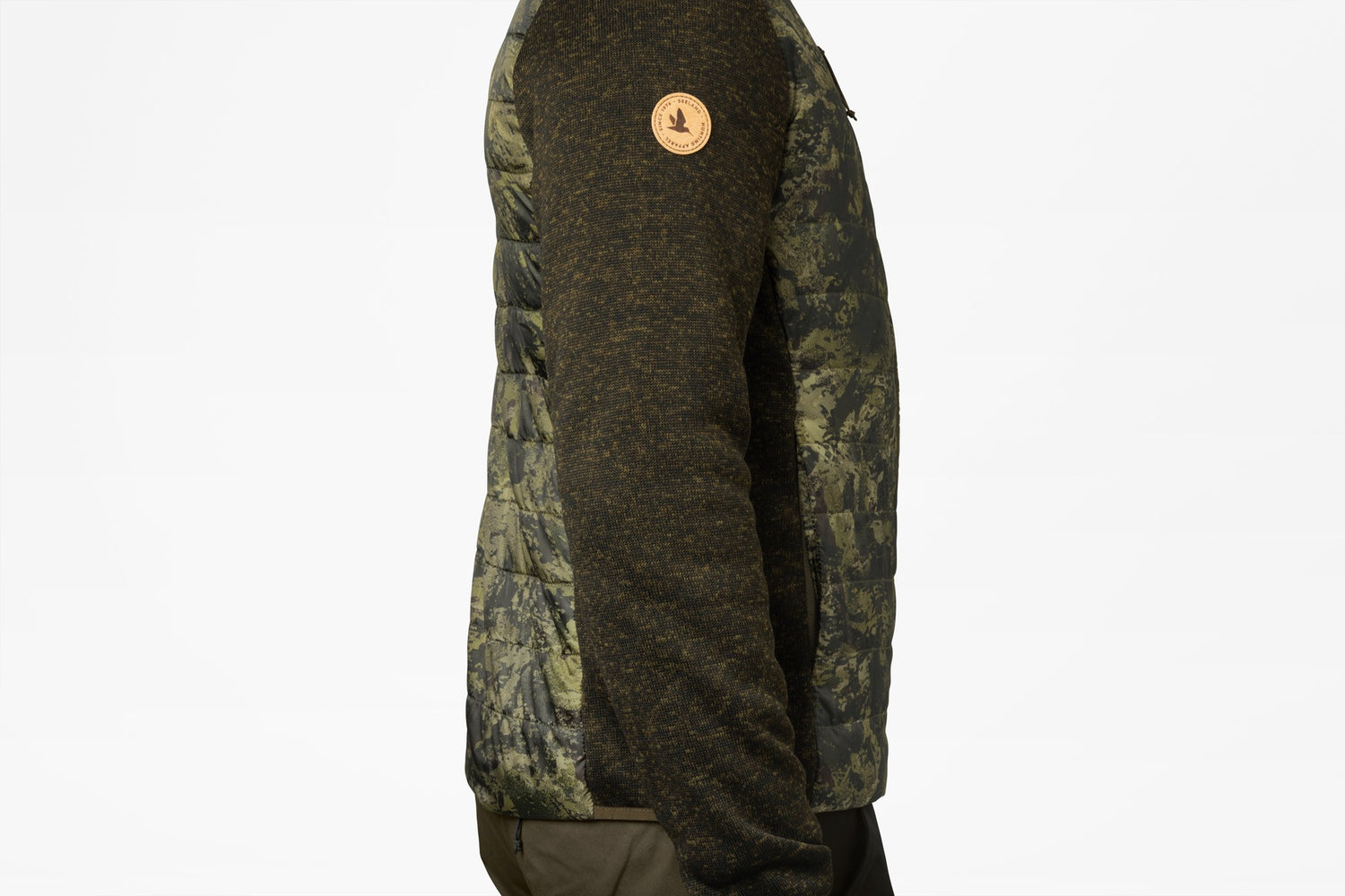 Theo Hybrid Camo Fleece Jacka INVIS GREEN / M