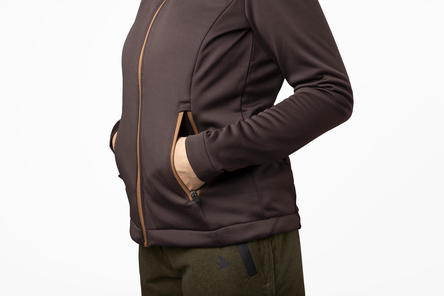 Emily fleece Dam DARK BROWN / S