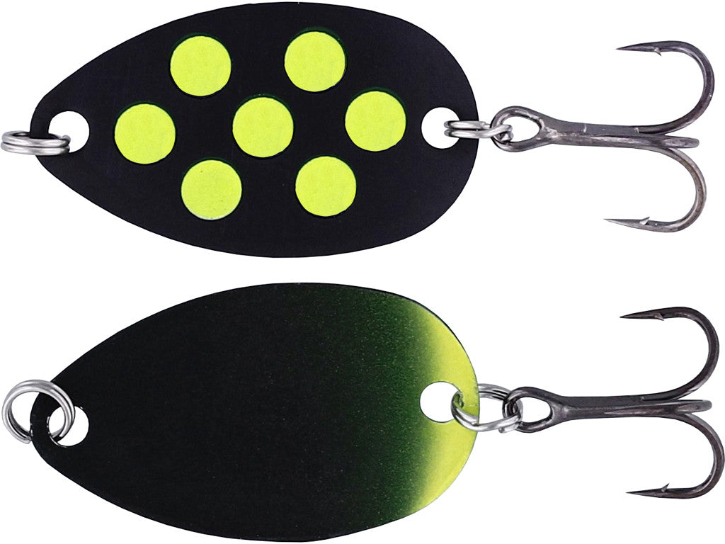 Fidusen Skeddrag BLACK GREEN DOTS / 3,2 CM OCH 2,8 GRAM