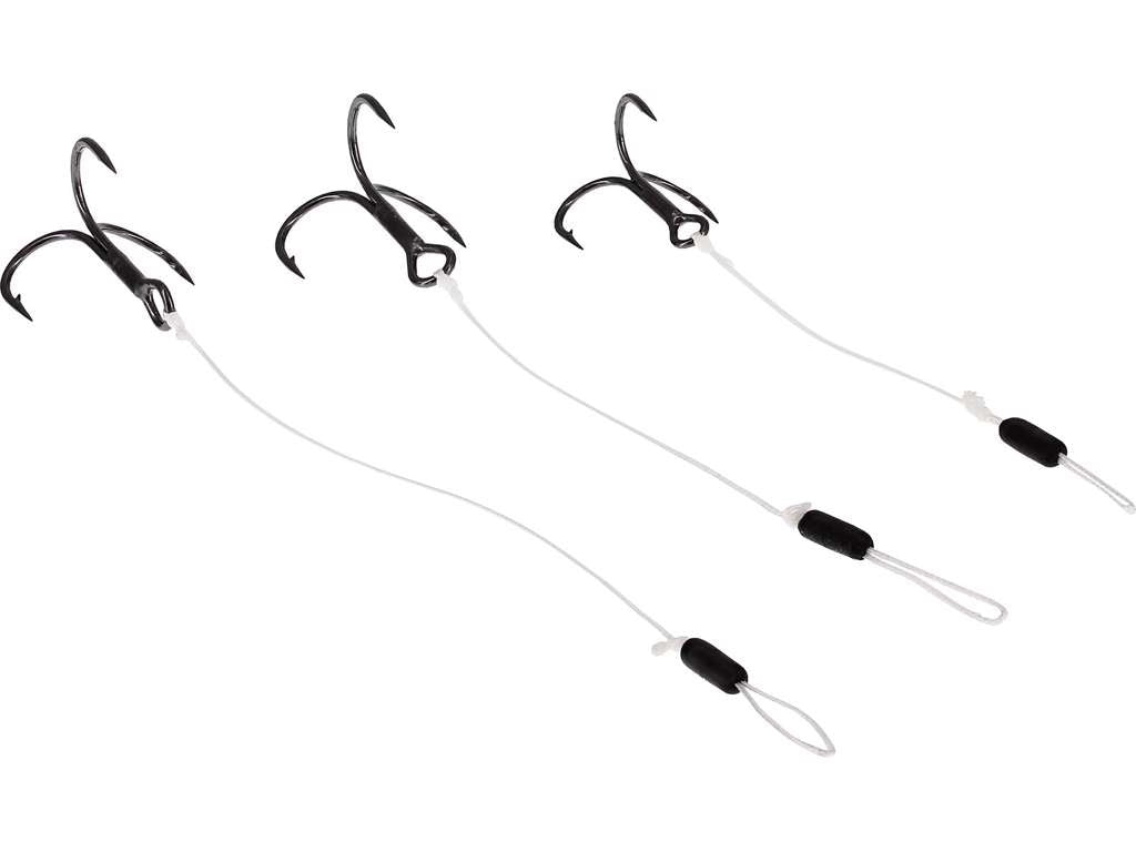 Braided Stinger på 0,38mm 2 stycken KROKSTORLEK 6 LÄNGD 8 CM