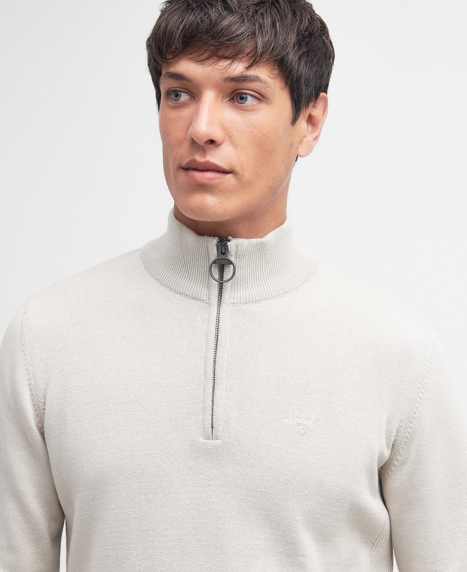 Cotton Half zip Men MIST / M