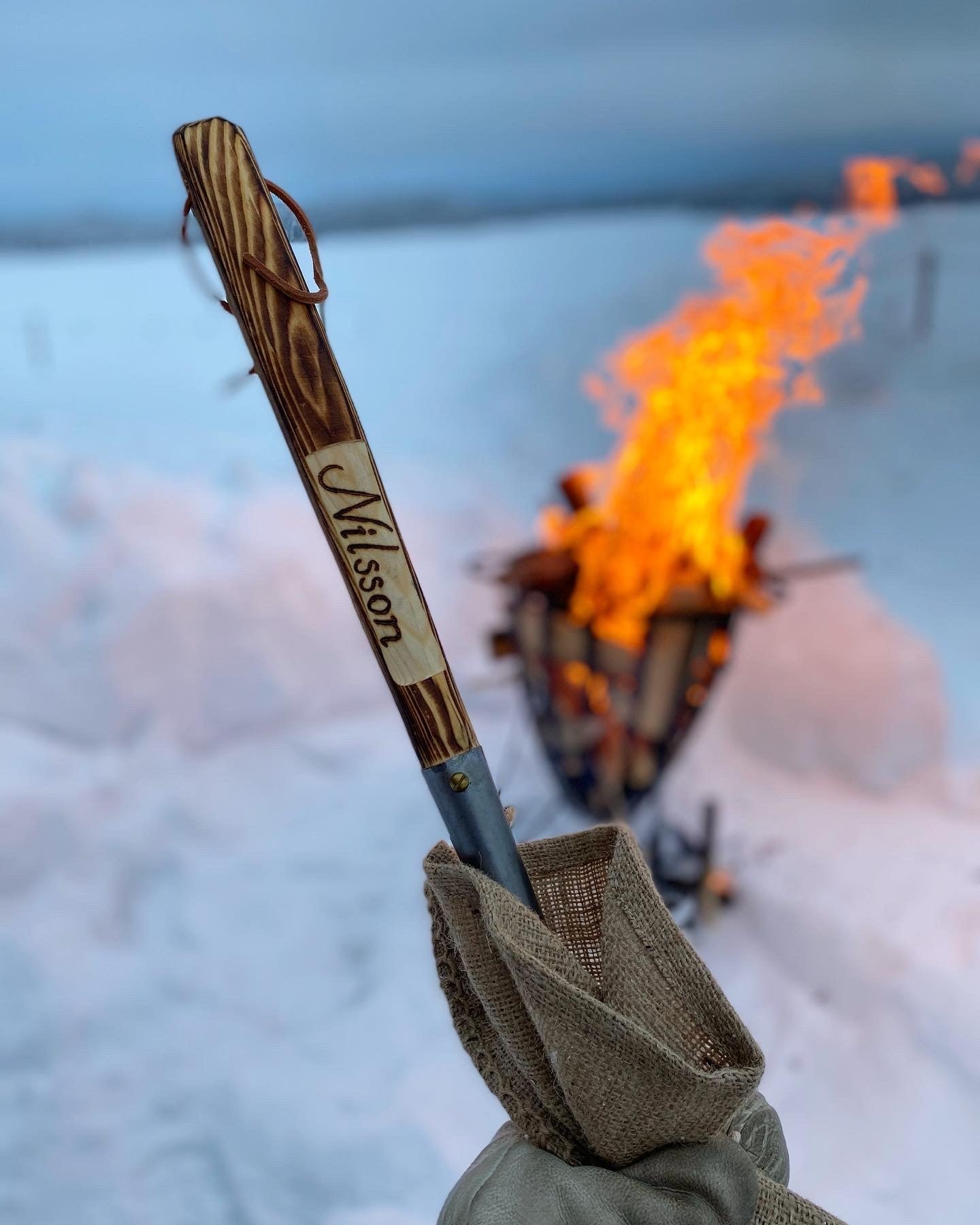 Kolbullepanna med namninbränning