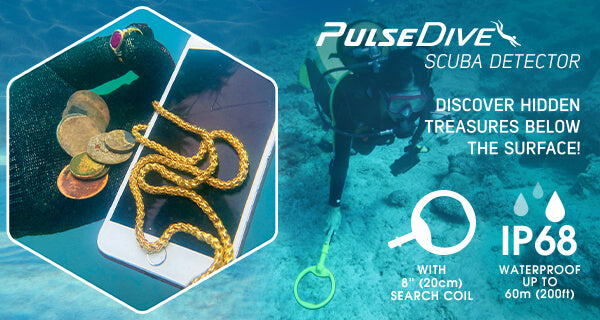 Pulsedive Scuba Detector - Waterproof GUL/SVART / ONE SIZE