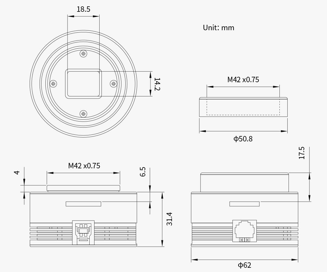 ZWO ASI432MM Mono USB3.0 Astro Kamera 1 ST