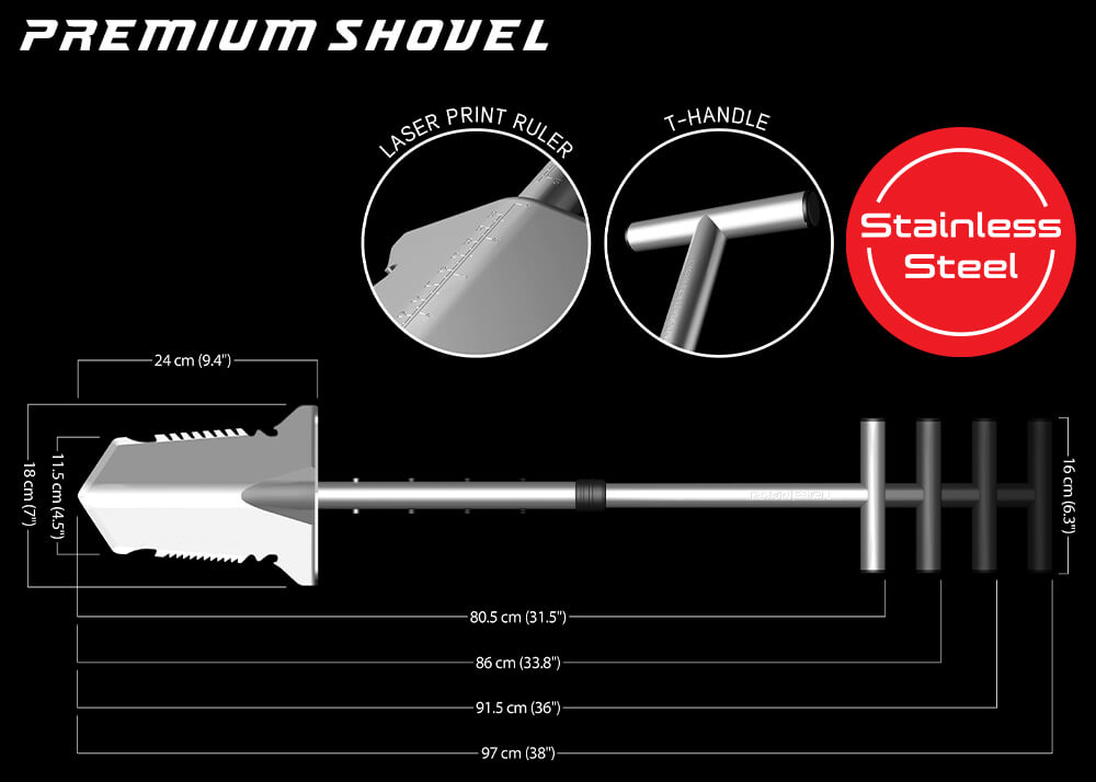 Premium Shovel SILVER / ONE SIZE