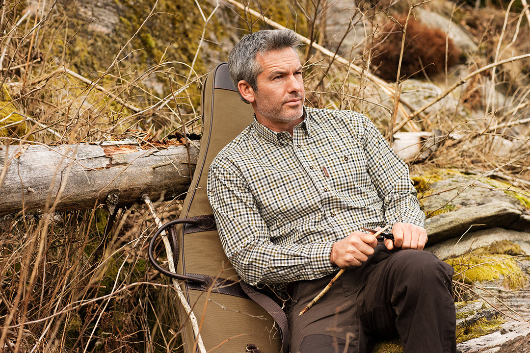 Milford L/S Skjorta BEECH GREEN CHECK / 4XL