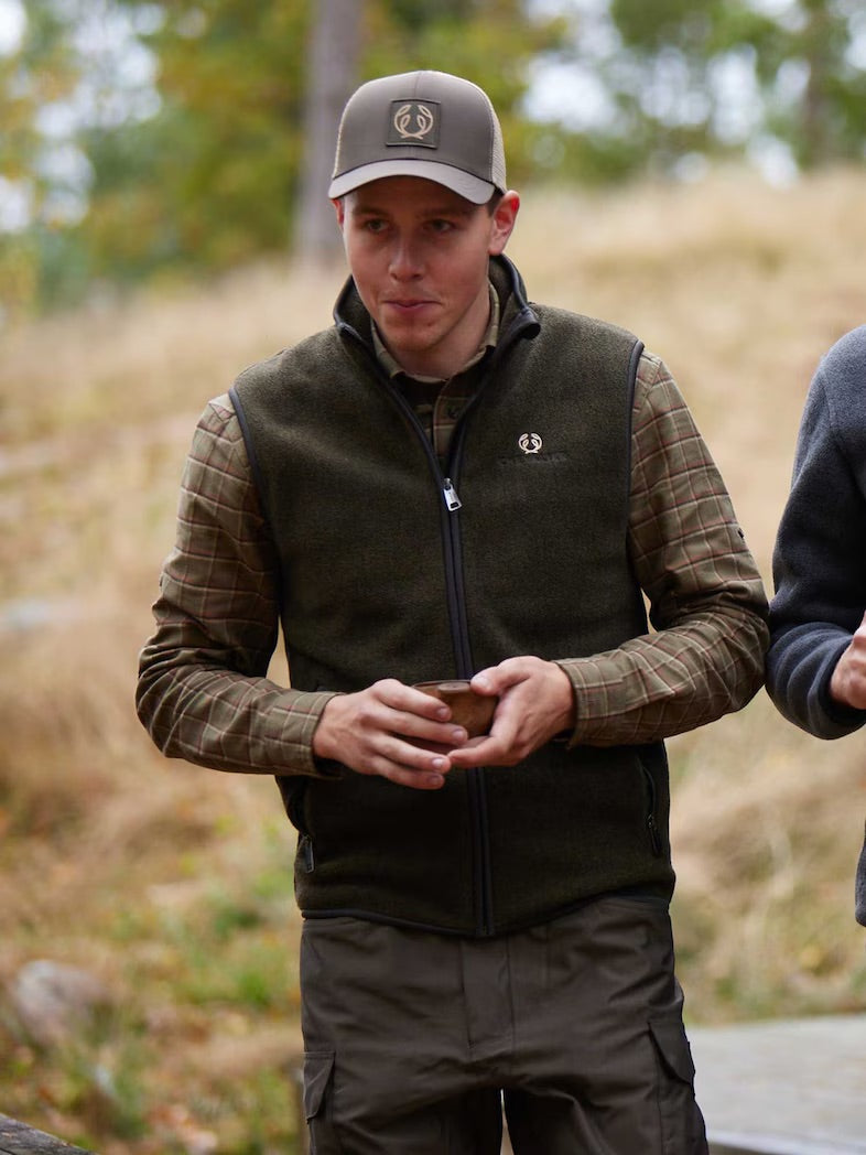 Mainstone Fleeceväst AUTUMN GREEN / S