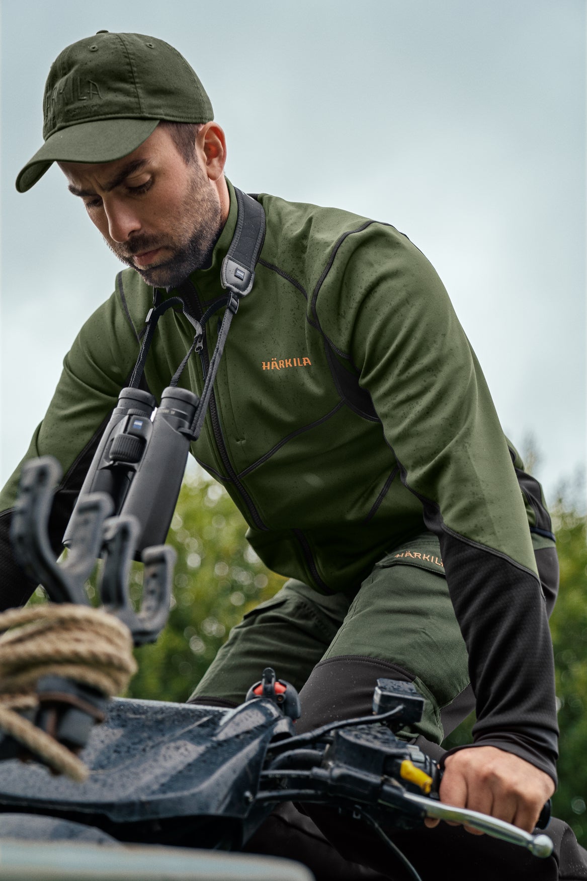 Scandinavian Fleece Jacka WILLOW GREEN/SHADOW BROWN / M