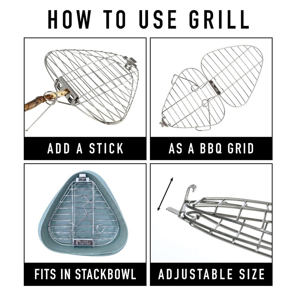 GrandPa´s FireGrill STEEL / 165X165X25 MM