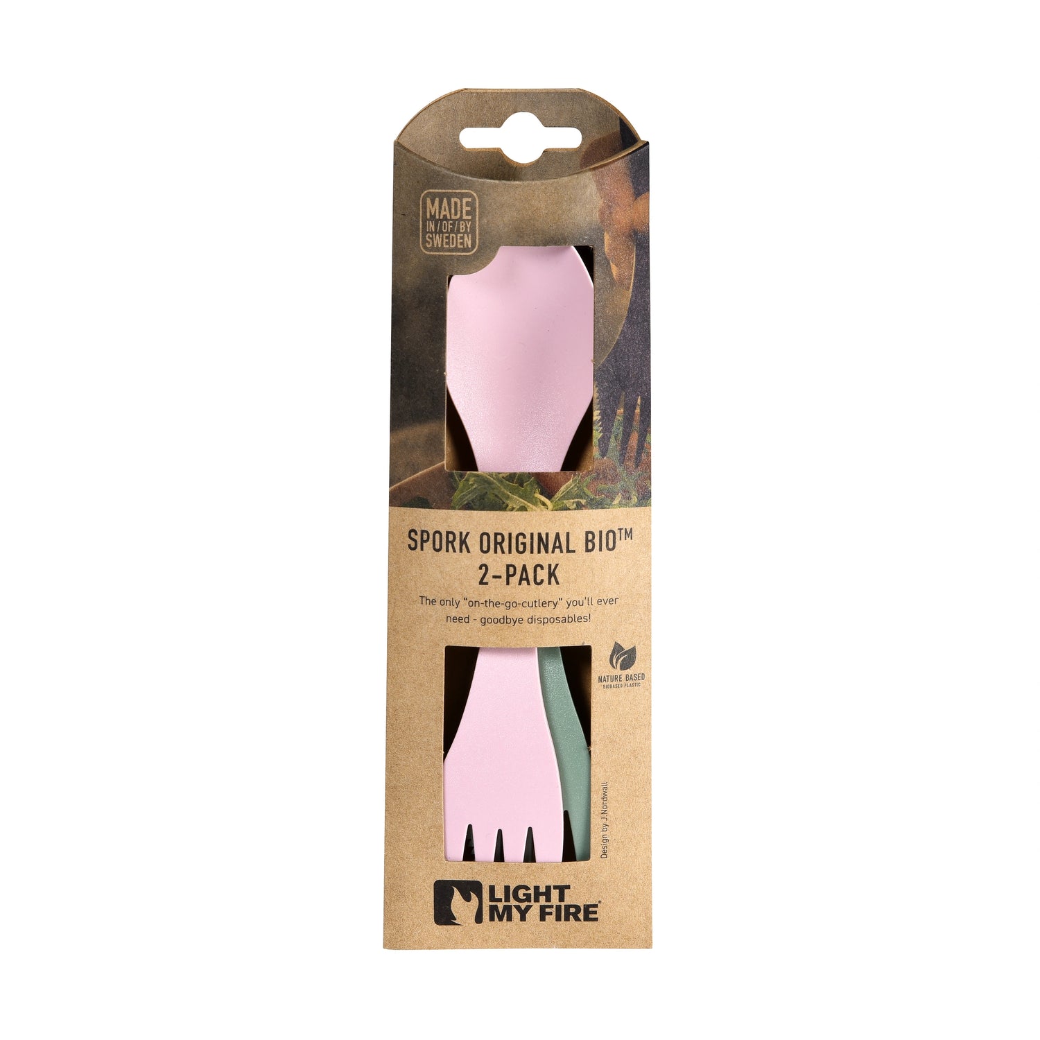 Spork original 2-pack SANDYGREEN/DUSTYPINK / 2-PACK