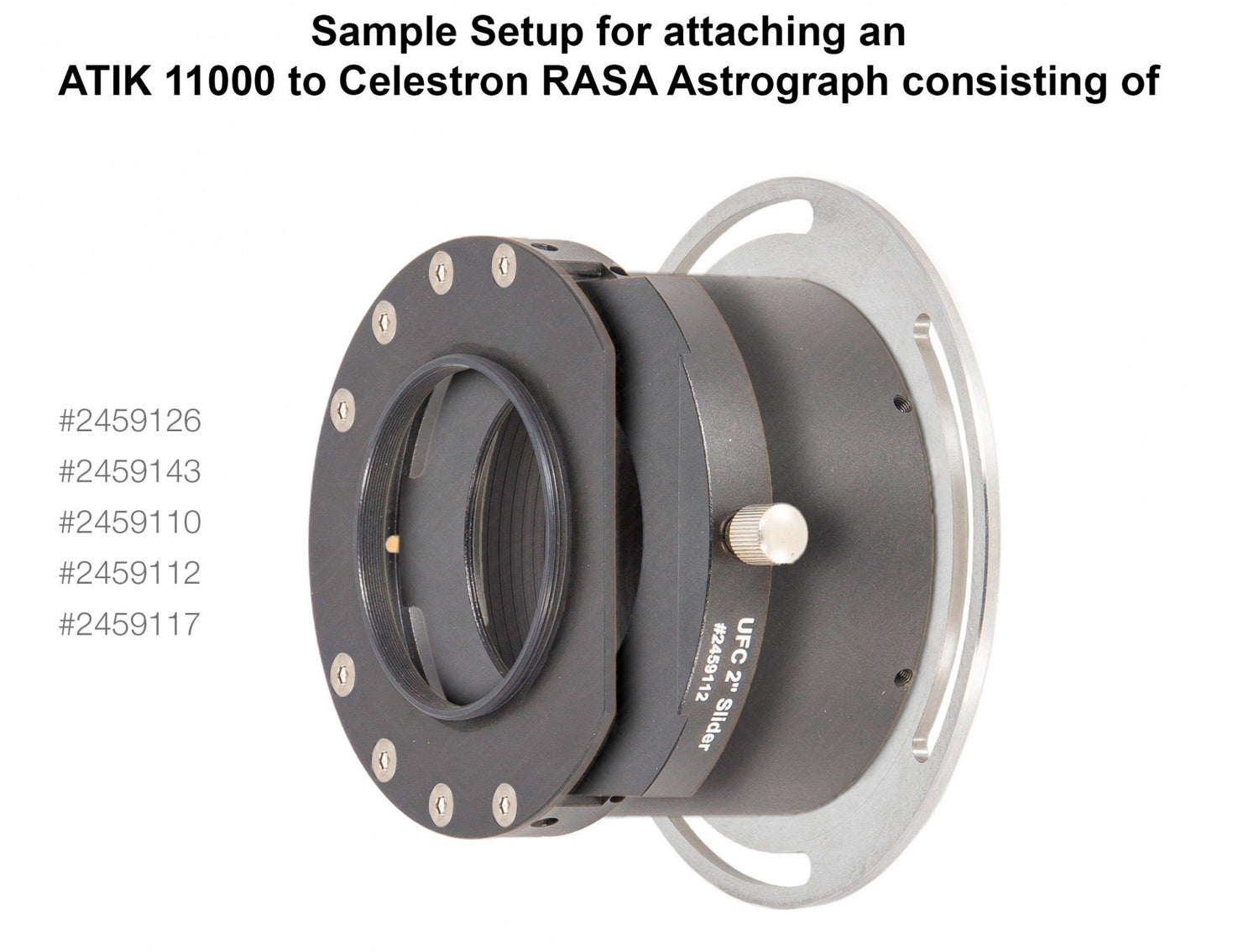 UFC S70 11” RASA Teleskop-Adapter (optisk höjd: 3 mm) 1 ST