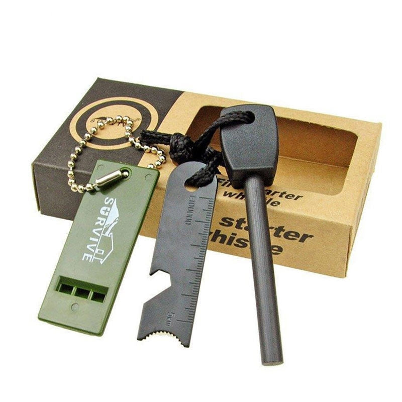 Eldstartare med visselpipa SVART/GRÖN / ONE SIZE