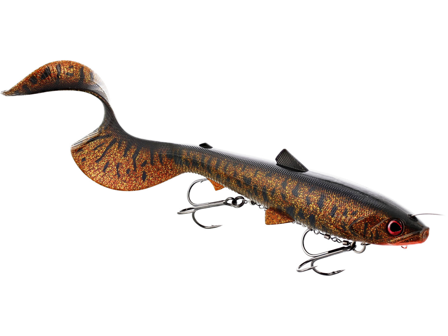 Bullteez Curlytail Inline NATURAL PIKE / 33 CM OCH 230 GRAM