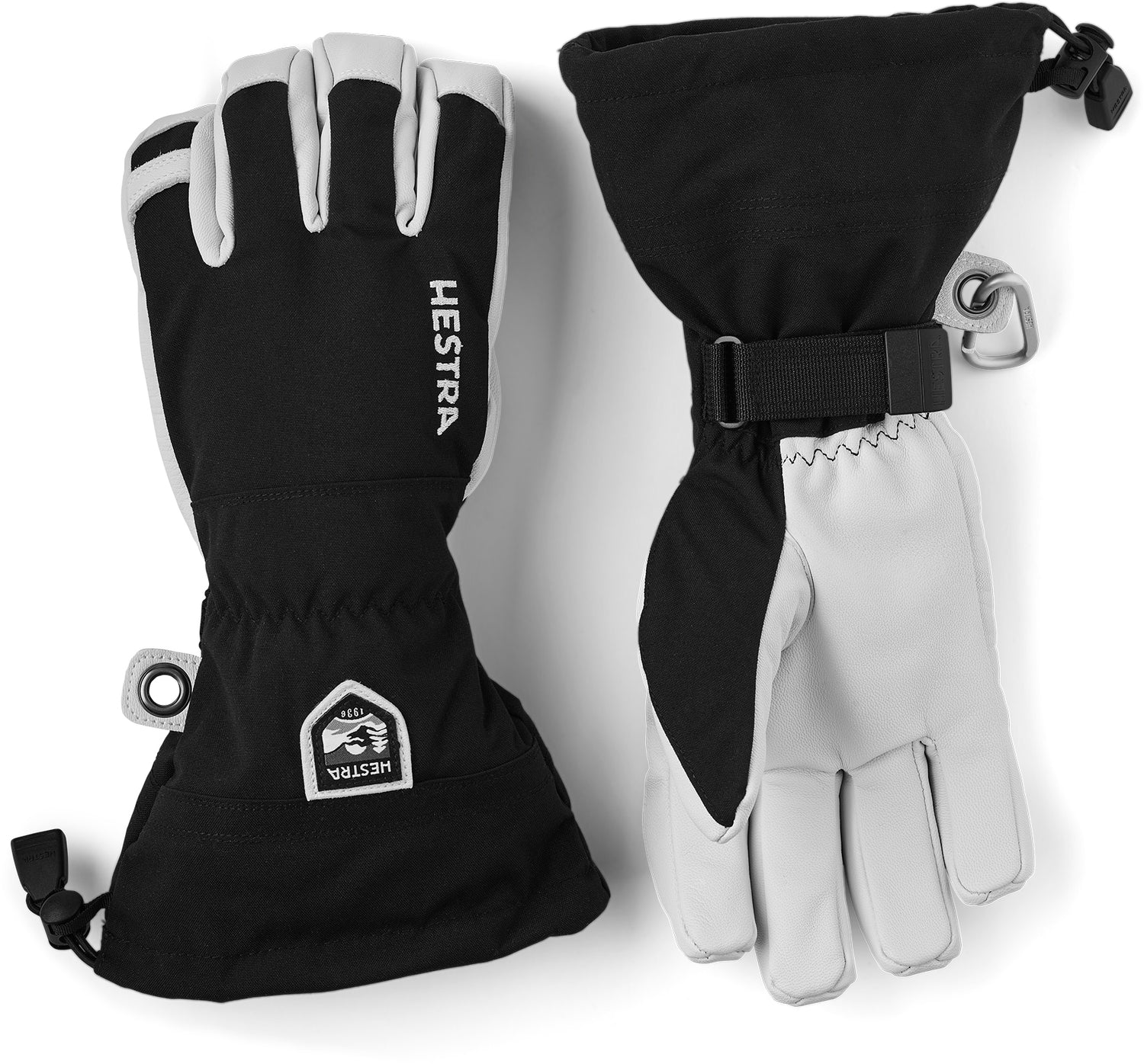 Army Leather Heli Ski - 5 finger BLACK / 7