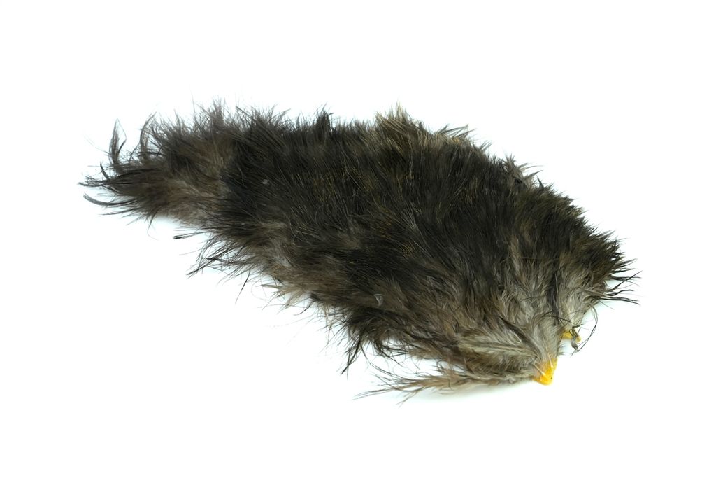 Mini Birds Fur WHITE DYED OLIVE / ONE SIZE