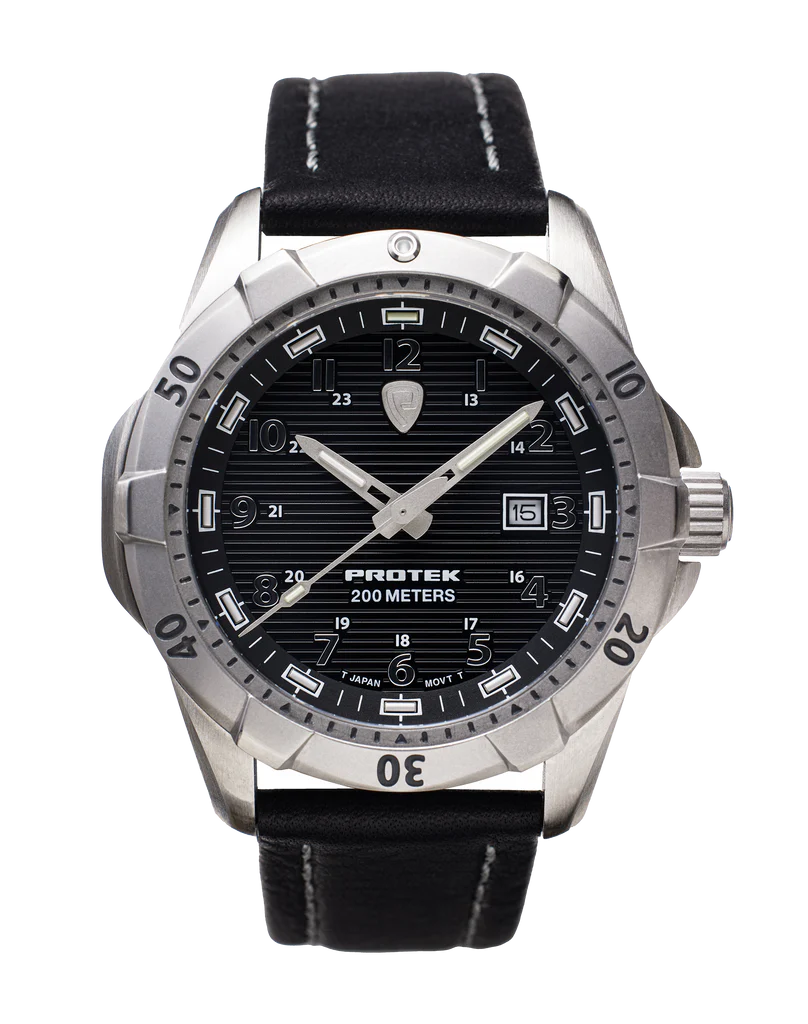 ProTek Dive Series 2000 Stål BORSTAT STÅL SVART URTAVLA SVART ARMBAND / 1 ST / EN STL