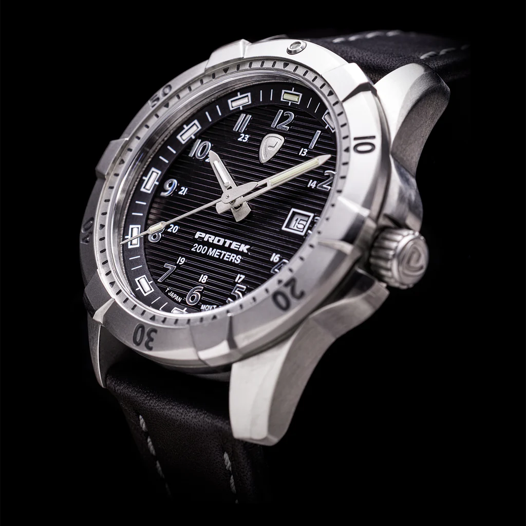 ProTek Dive Series 2000 Stål BORSTAT STÅL SVART URTAVLA SVART ARMBAND / 1 ST / EN STL
