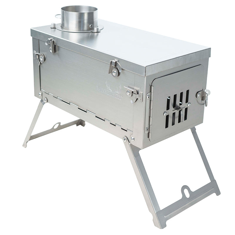 Fastfold PLUS Titanium Nested Pipe Camping Stove MEDIUM