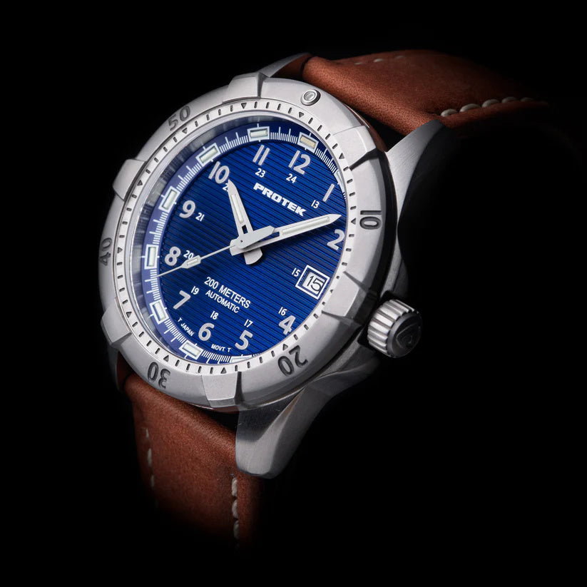 ProTek Dive Series 2200 Automatisk Stål BLÅ MED DARK TAN / 1 ST / EN STL