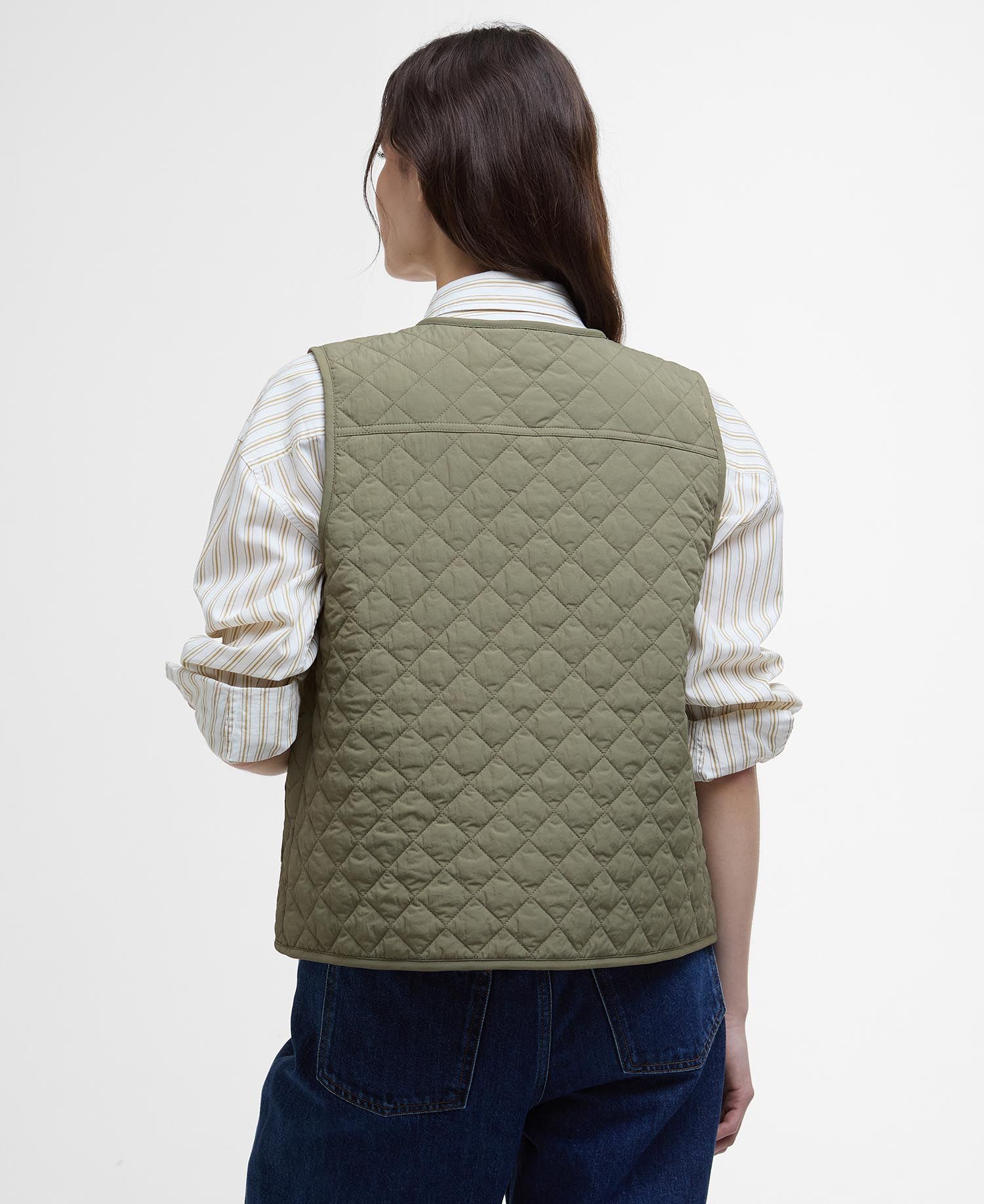 Louise Gilet Vest Women DUSKY GREEN / 10