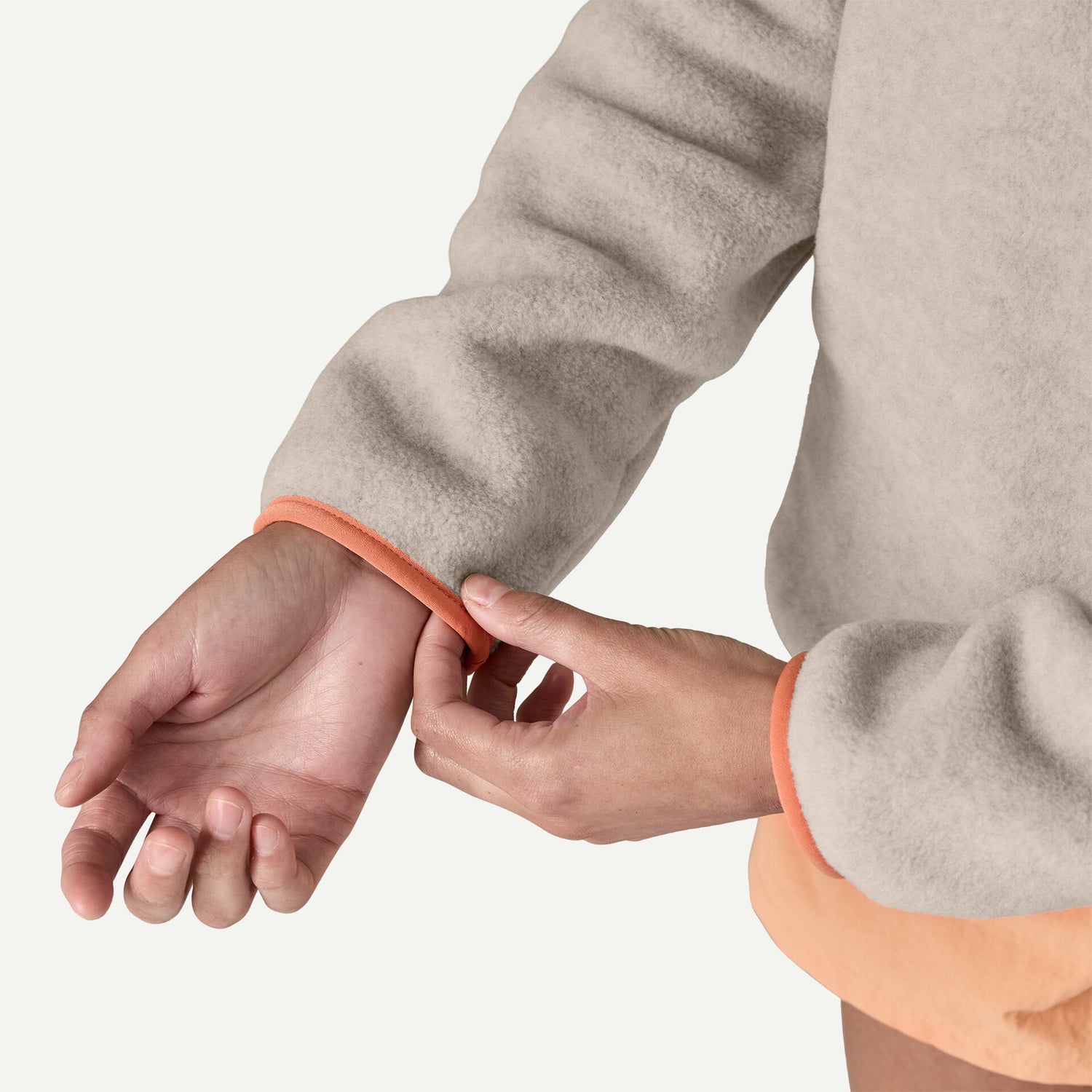 Women's LW Synchilla Snap-T Fleece P/O OATMEAL HEATHER W/HEIRLOOM PEACH / XS