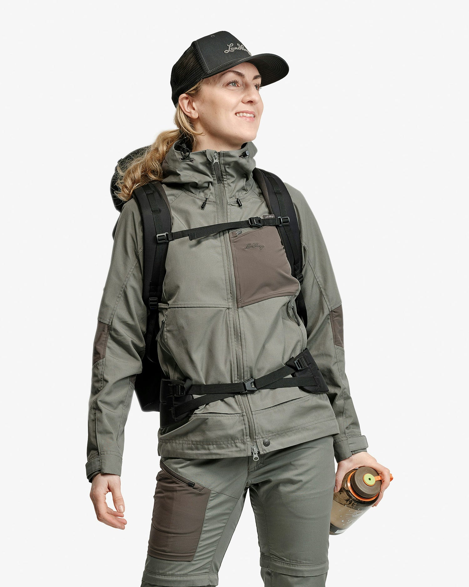 Tived Stretch Hybrid Womens Jacket ALOE GREEN/FOREST GREEN / XS