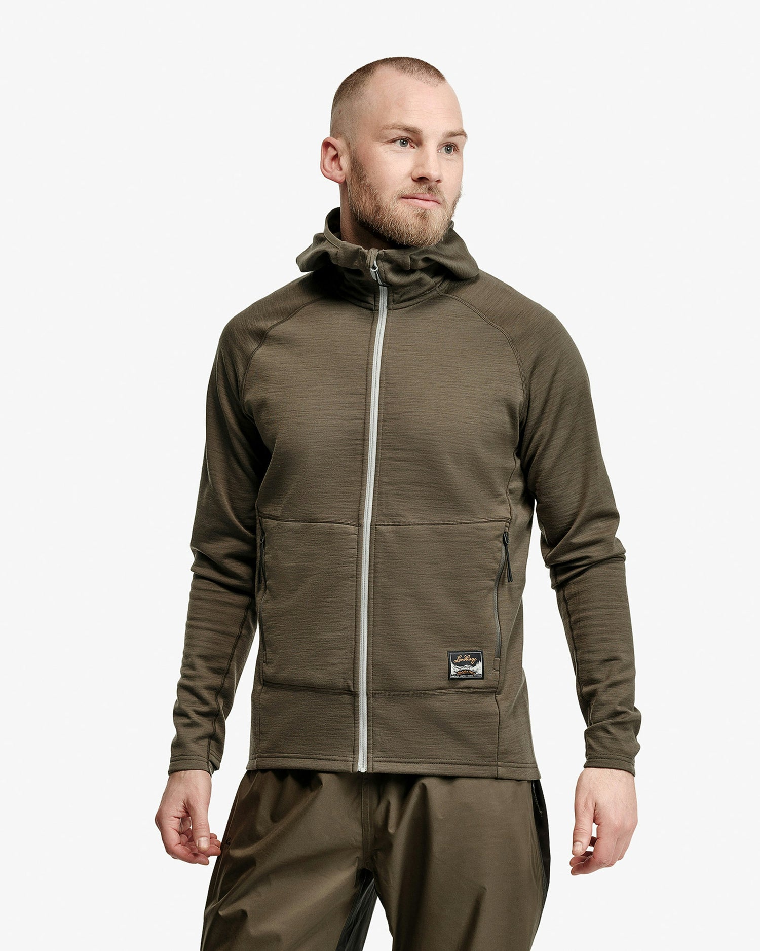 Tived Merino Mens Hoodie FOREST GREEN / S