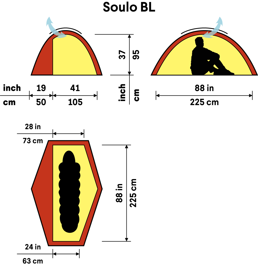 Soulo Black Label tält GREEN / EN STL