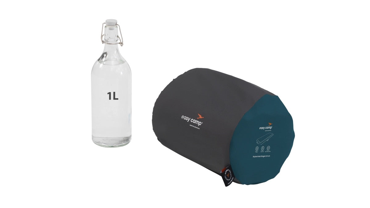 Skylark Single Selfinflated mat 3 cm BLACK & GREY / 183 X 51 X 3 CM